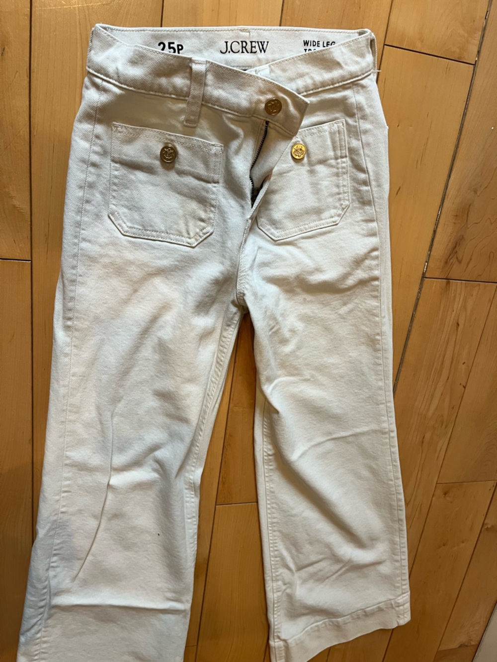 J.Crew sailor jeans high waist wide leg 25P